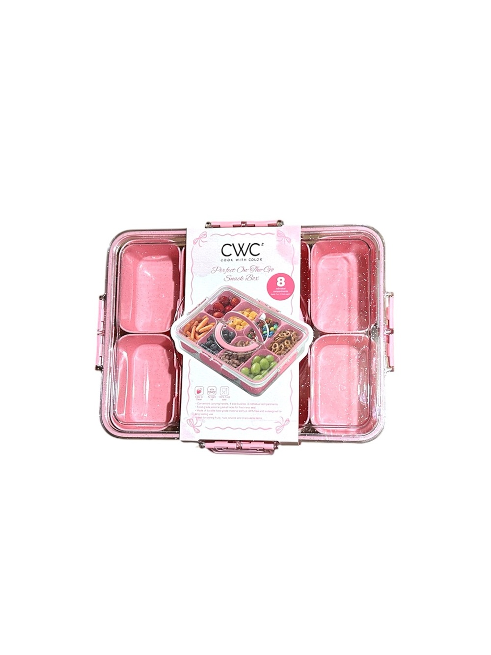 CWC Pink Bento Snack Box